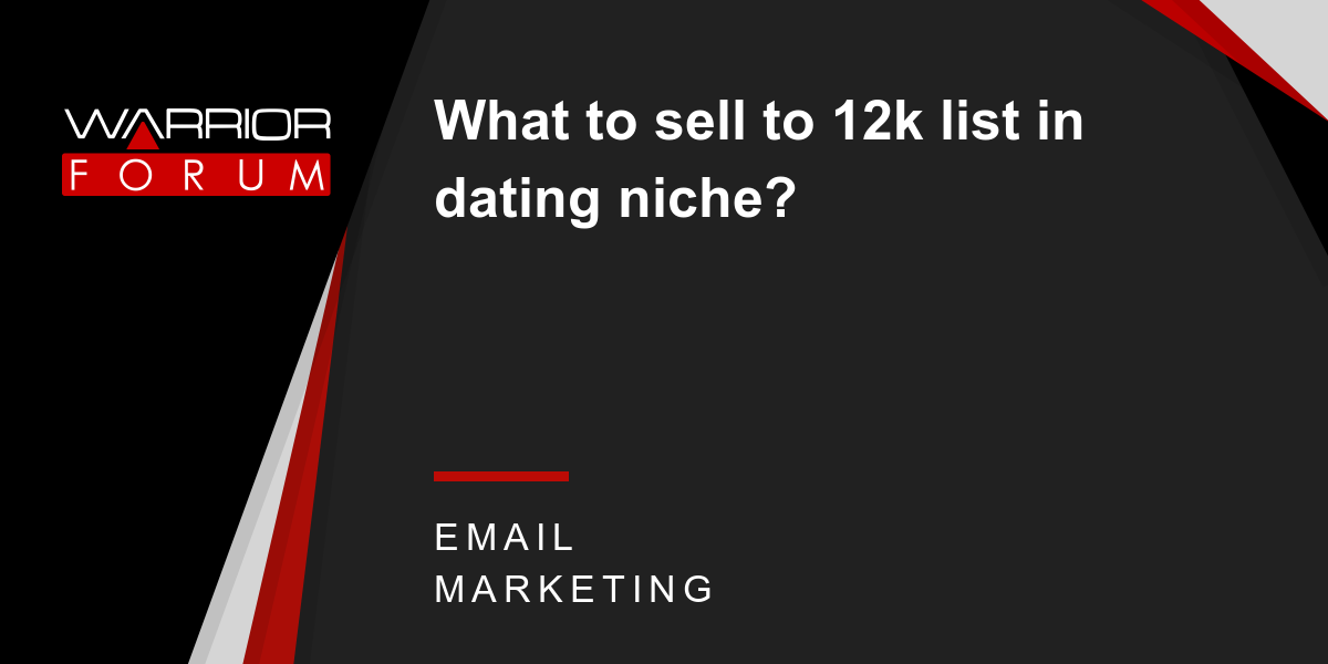 Dating niche affiliate marketing