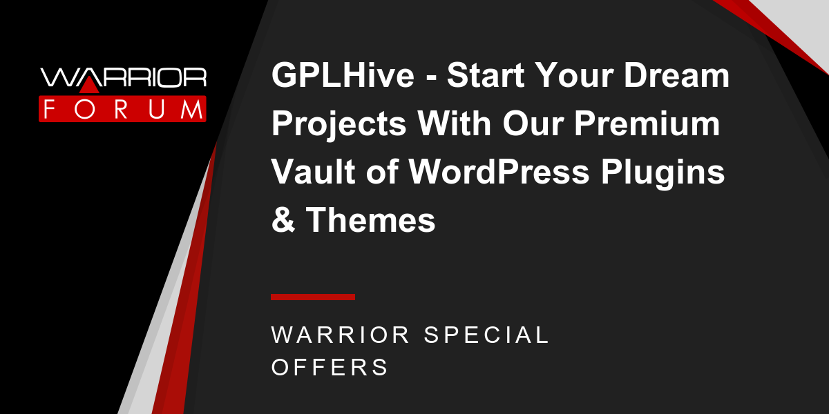 GPLHive - Start Your Dream Projects With Our Premium Vault of WordPress Plugins &amp; Themes Thumbnail