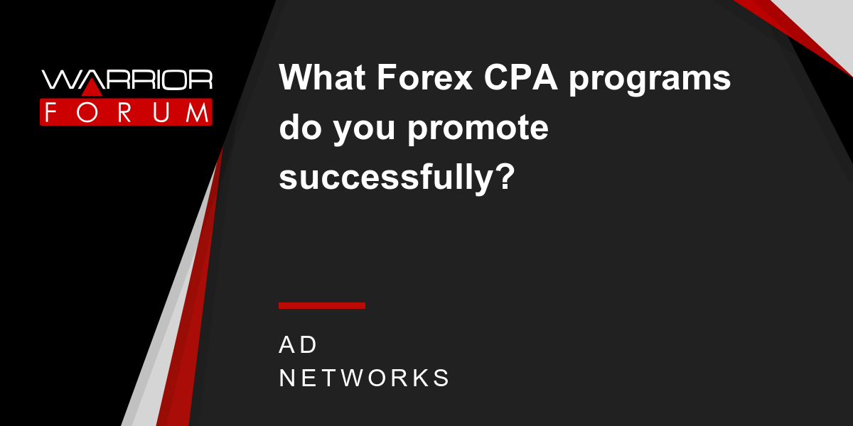 Forex cpa affiliate program