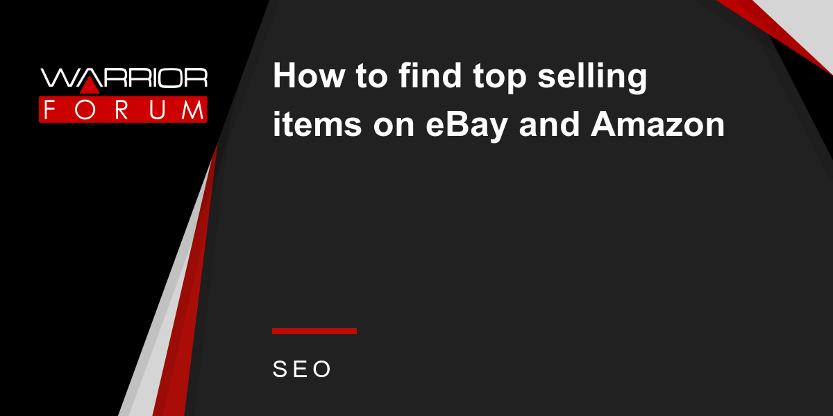 How to Find Top Selling Items on